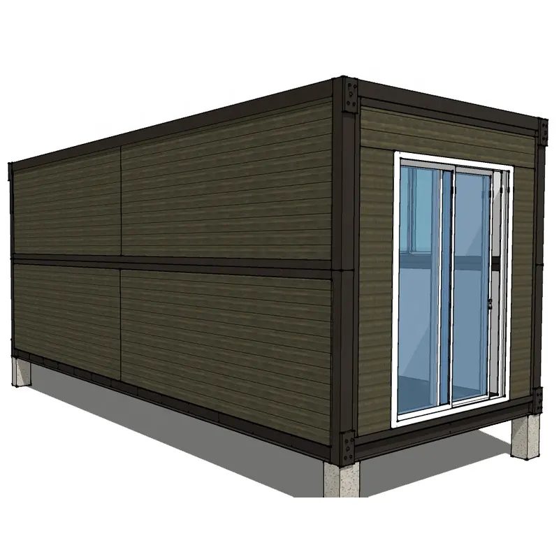 Moisture Proof Reused Prefab Folding 20ft 40ft Container House