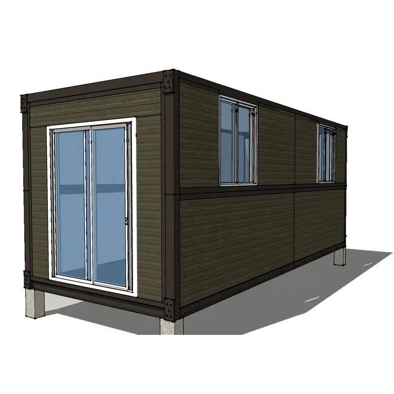 Moisture Proof Reused Prefab Folding 20ft 40ft Container House