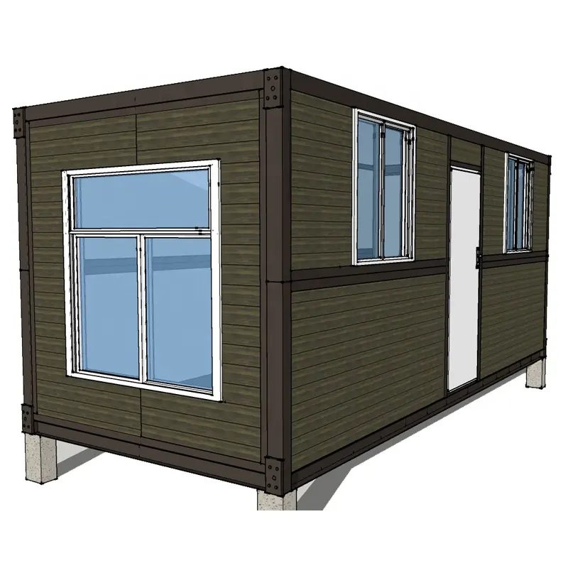 Moisture Proof Reused Prefab Folding 20ft 40ft Container House