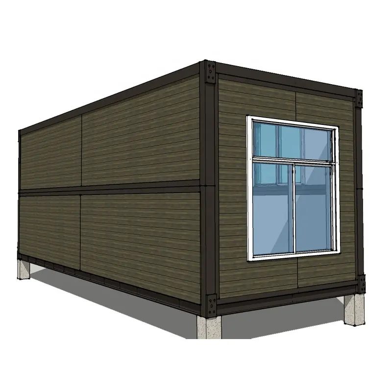 Moisture Proof Reused Prefab Folding 20ft 40ft Container House